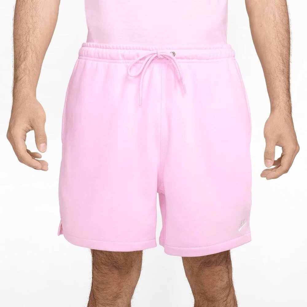 Nike Club French Terry Flow Shorts Pink Foam M NWT Men’s